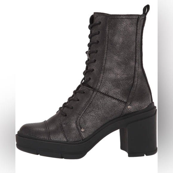 Rocket Dog Gunmetal Metallic Boots, Silver, Platform, chunky heel Y2K - Picture 2 of 5